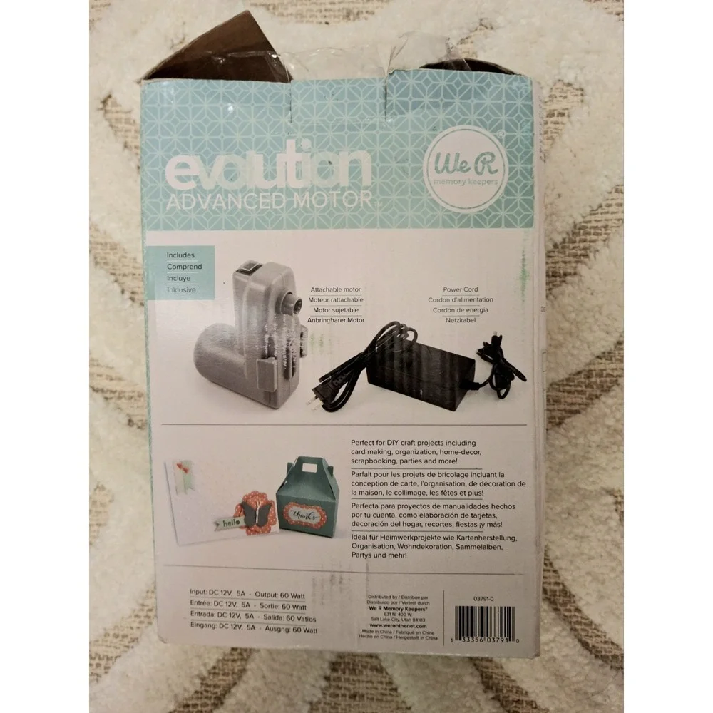 Evolution Advanced Removable Die-Cutting and Embossing Machine Motor by We R